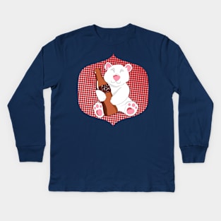 Cola Bear Kids Long Sleeve T-Shirt